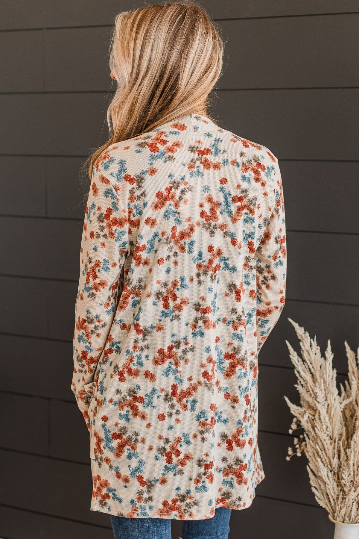 Fate Would Have It Floral Cardigan- Natural - Image 7
