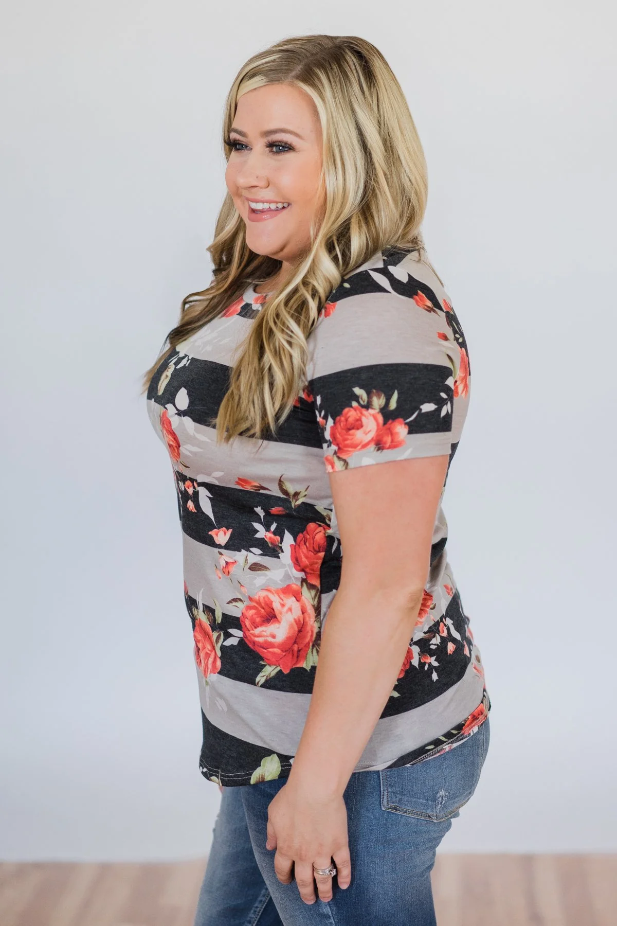 Favorite Type of Floral Striped Top - Image 7