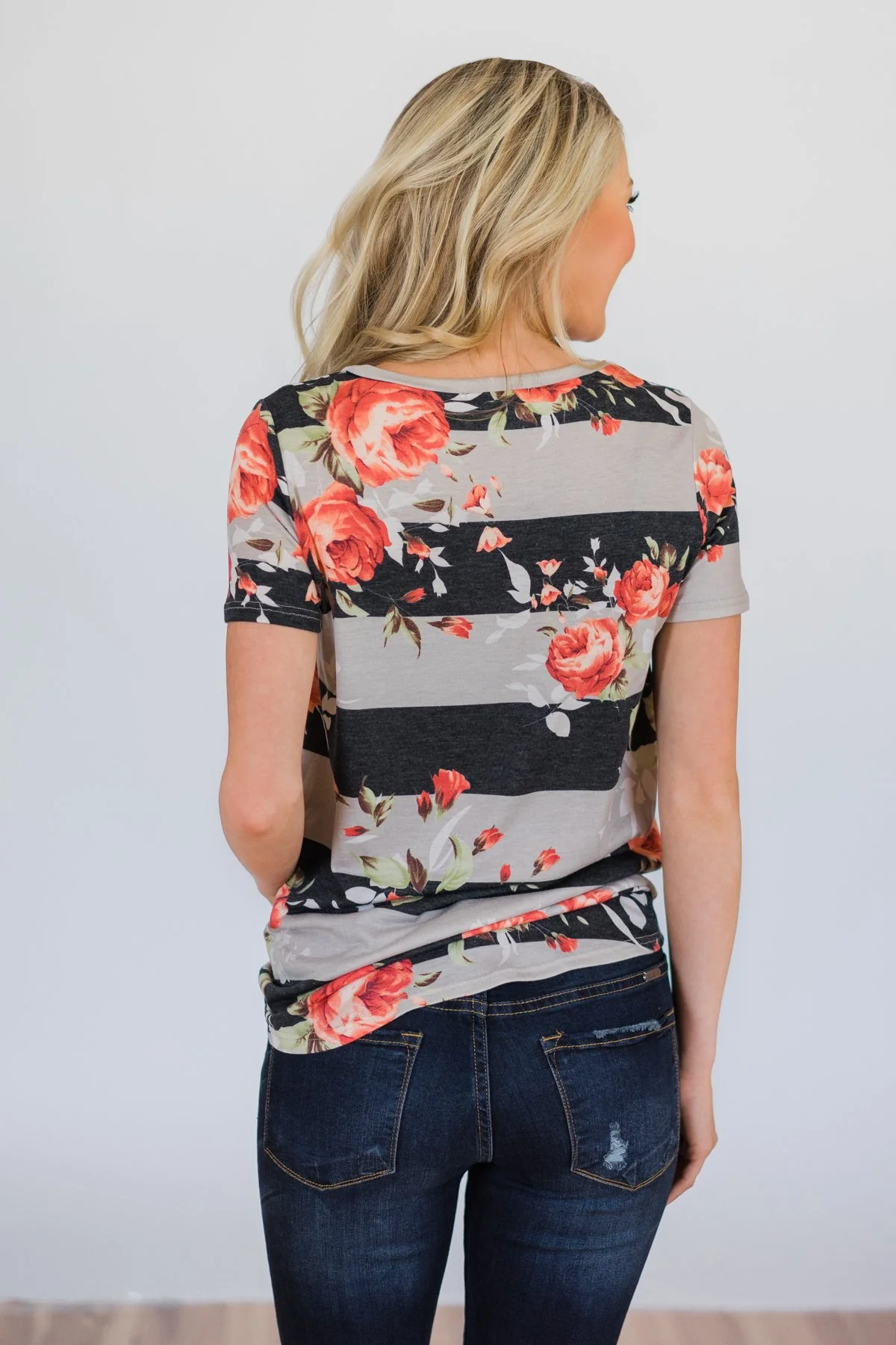 Favorite Type of Floral Striped Top - Image 8