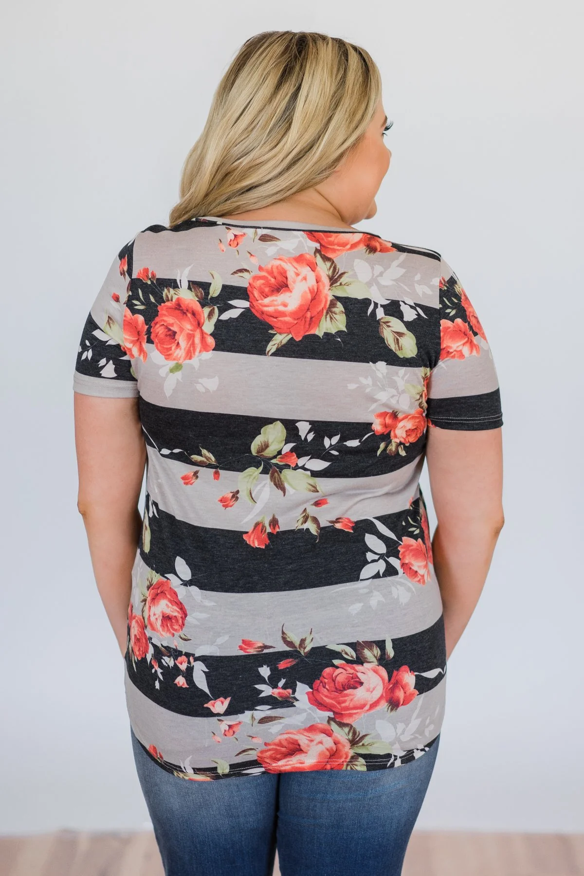 Favorite Type of Floral Striped Top - Image 9