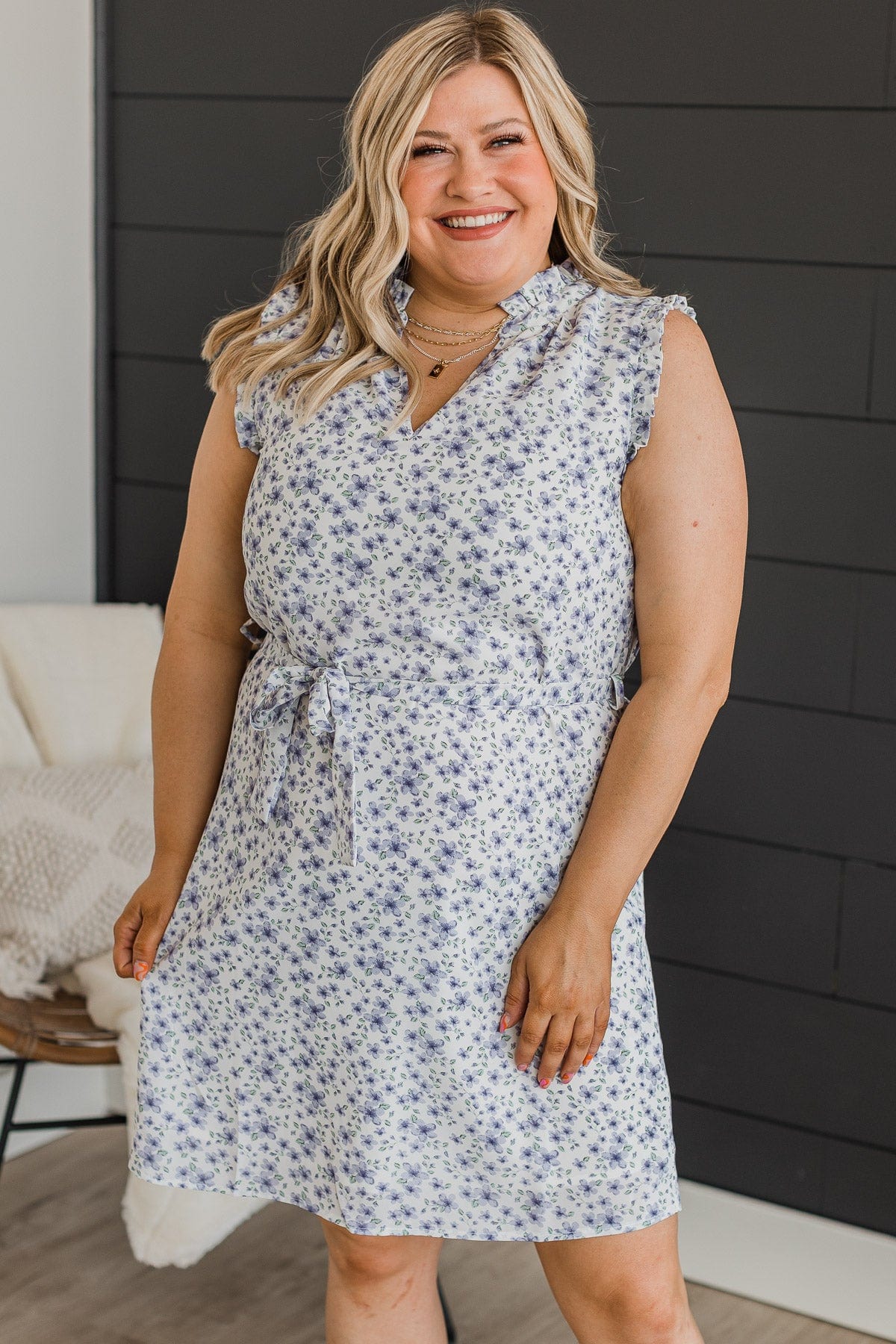 Feeling Confident Floral Dress- Ivory - Image 2