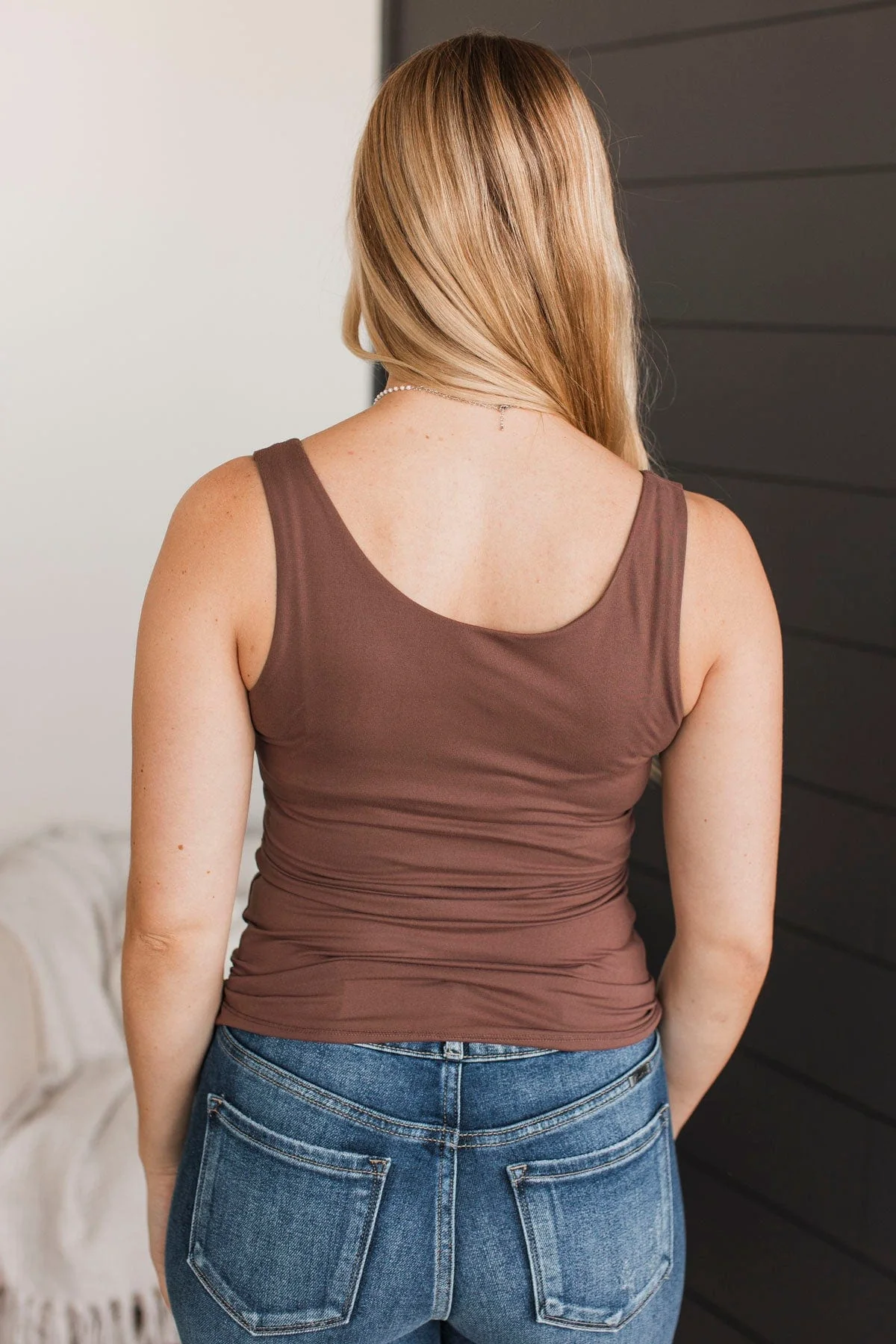 Feeling Elevated Tank Top- Chocolate - Image 7