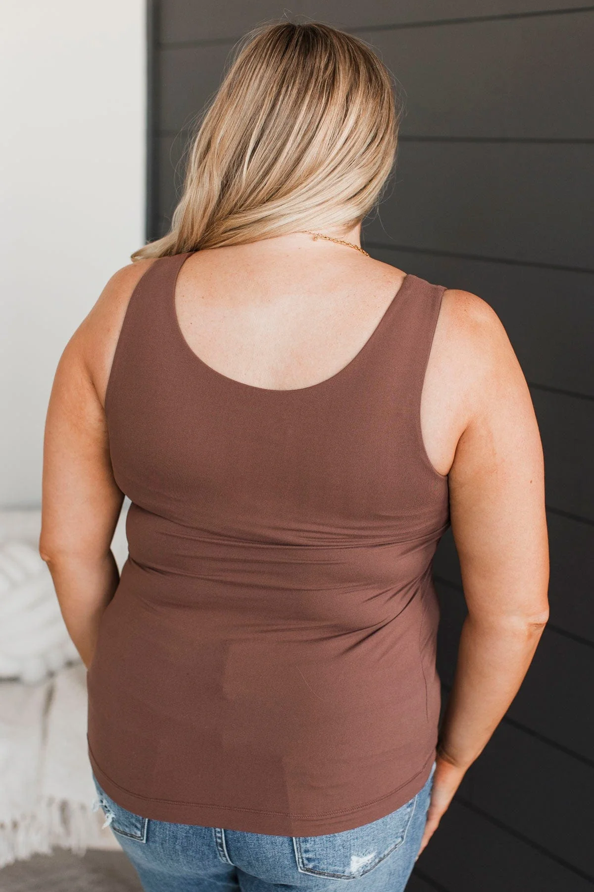 Feeling Elevated Tank Top- Chocolate - Image 8