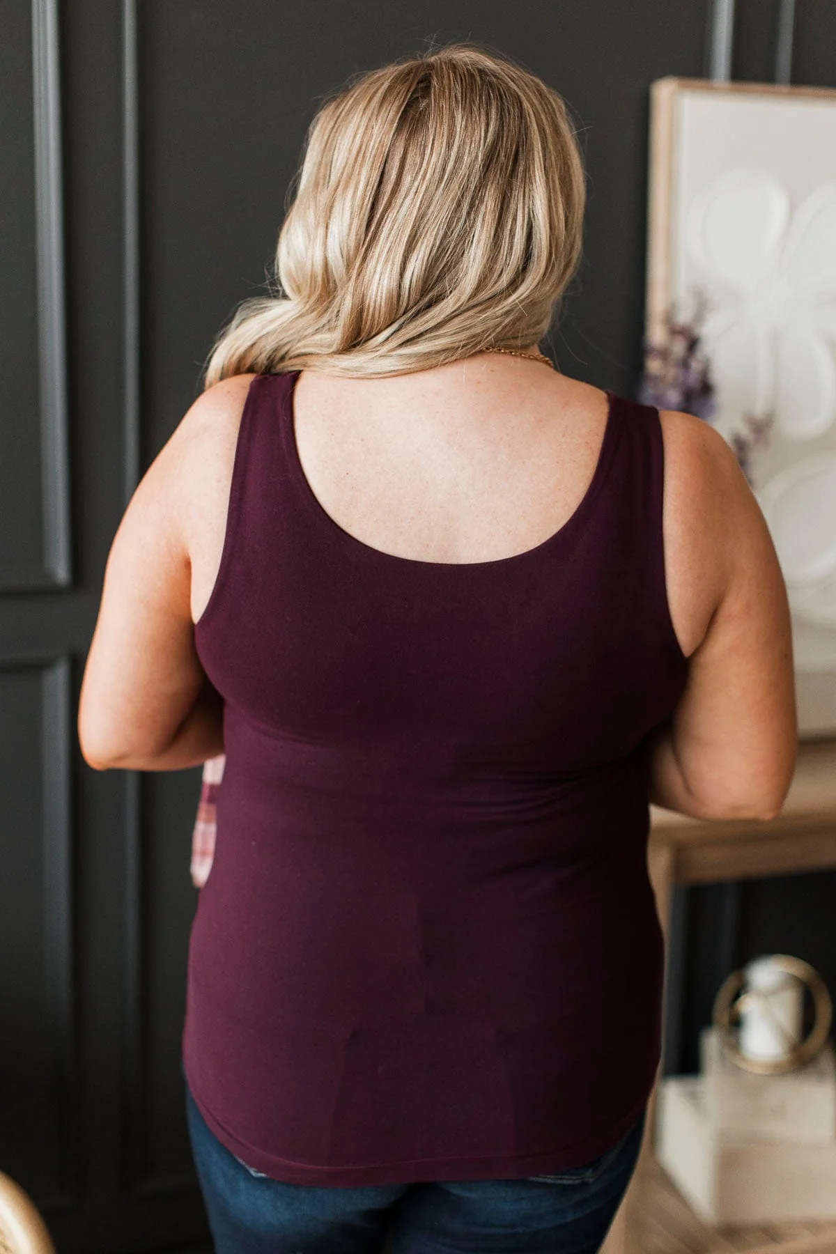 Feeling Elevated Tank Top- Wine - Image 7
