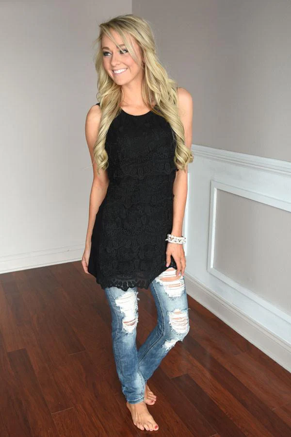 Feeling Fancy Lace Tank - Image 3