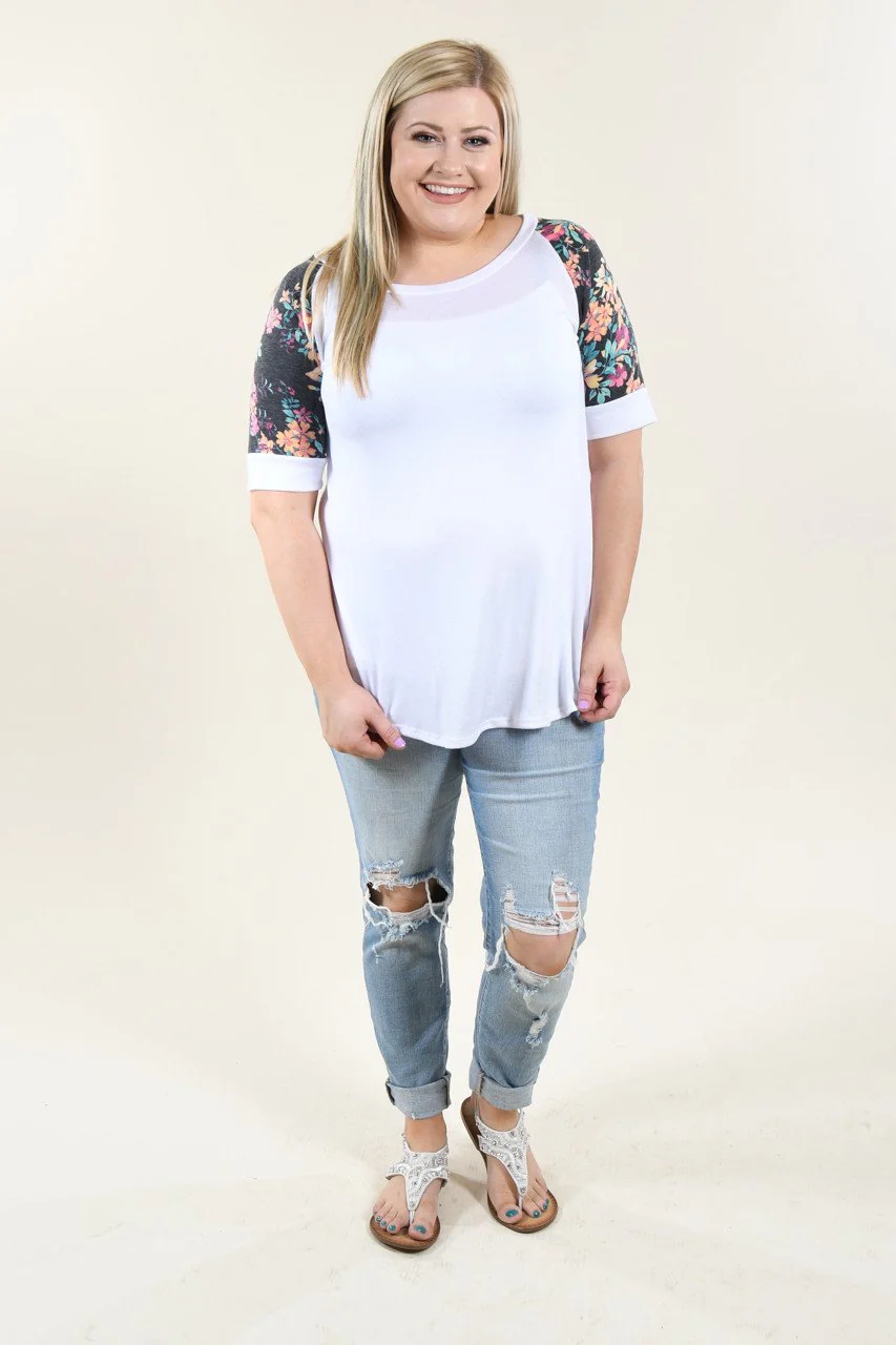 Feeling Pretty Floral Ivory Top - Image 10