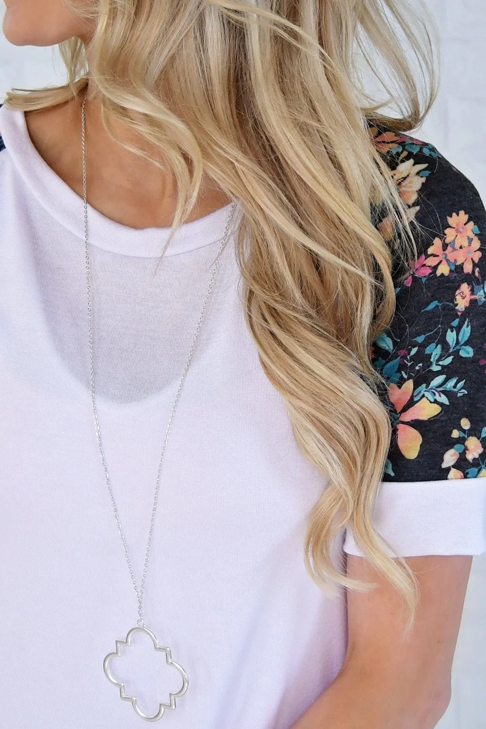 Feeling Pretty Floral Ivory Top - Image 3