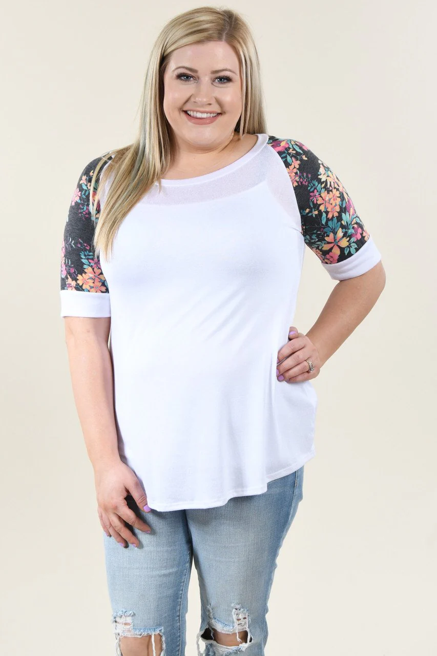 Feeling Pretty Floral Ivory Top - Image 8