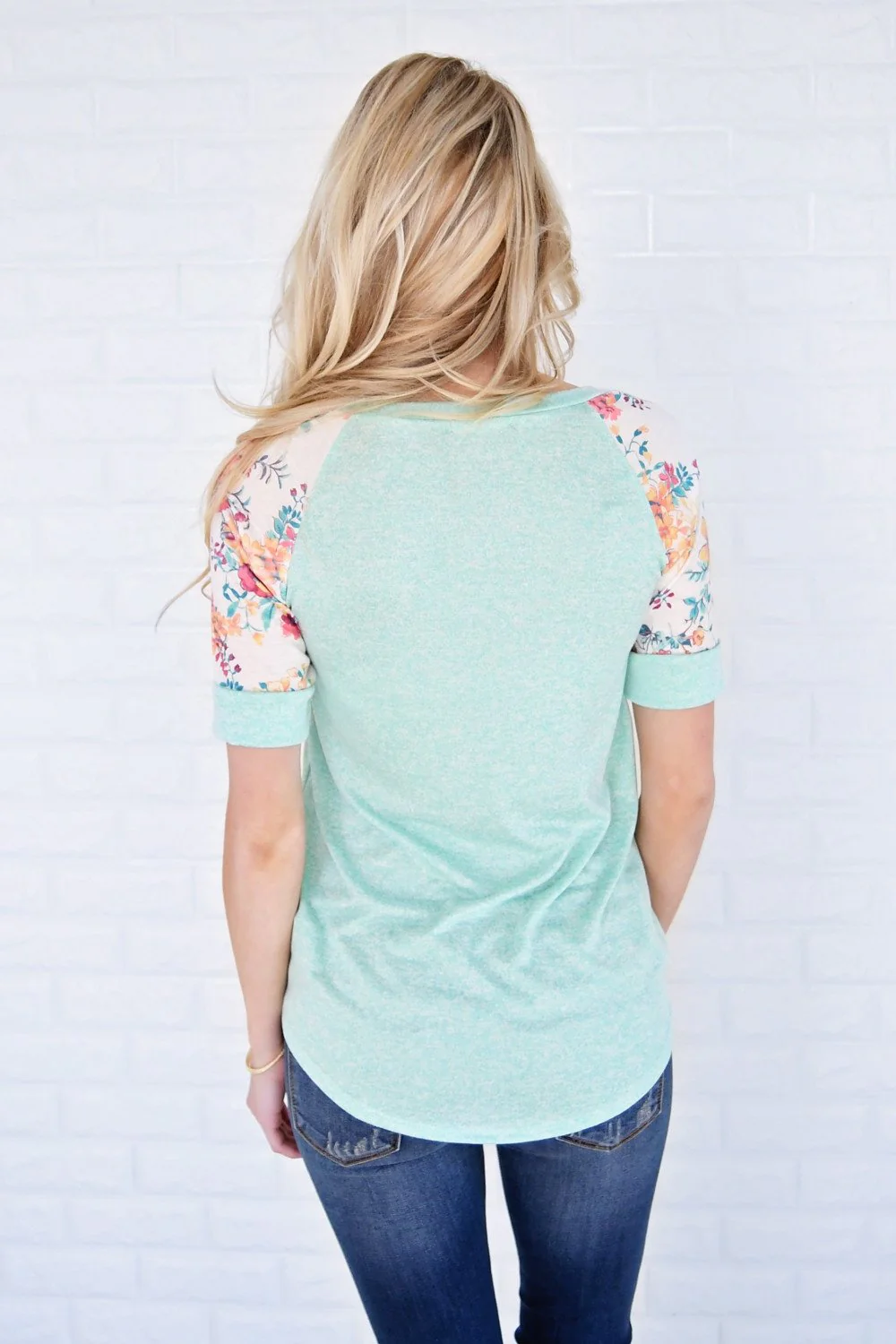 Feeling Pretty Mint Ivory Top - Image 6