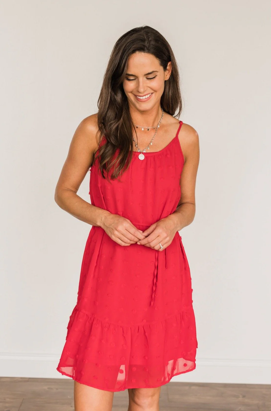 Feeling The Freedom Sleeveless Dress- Scarlet Red - Image 5