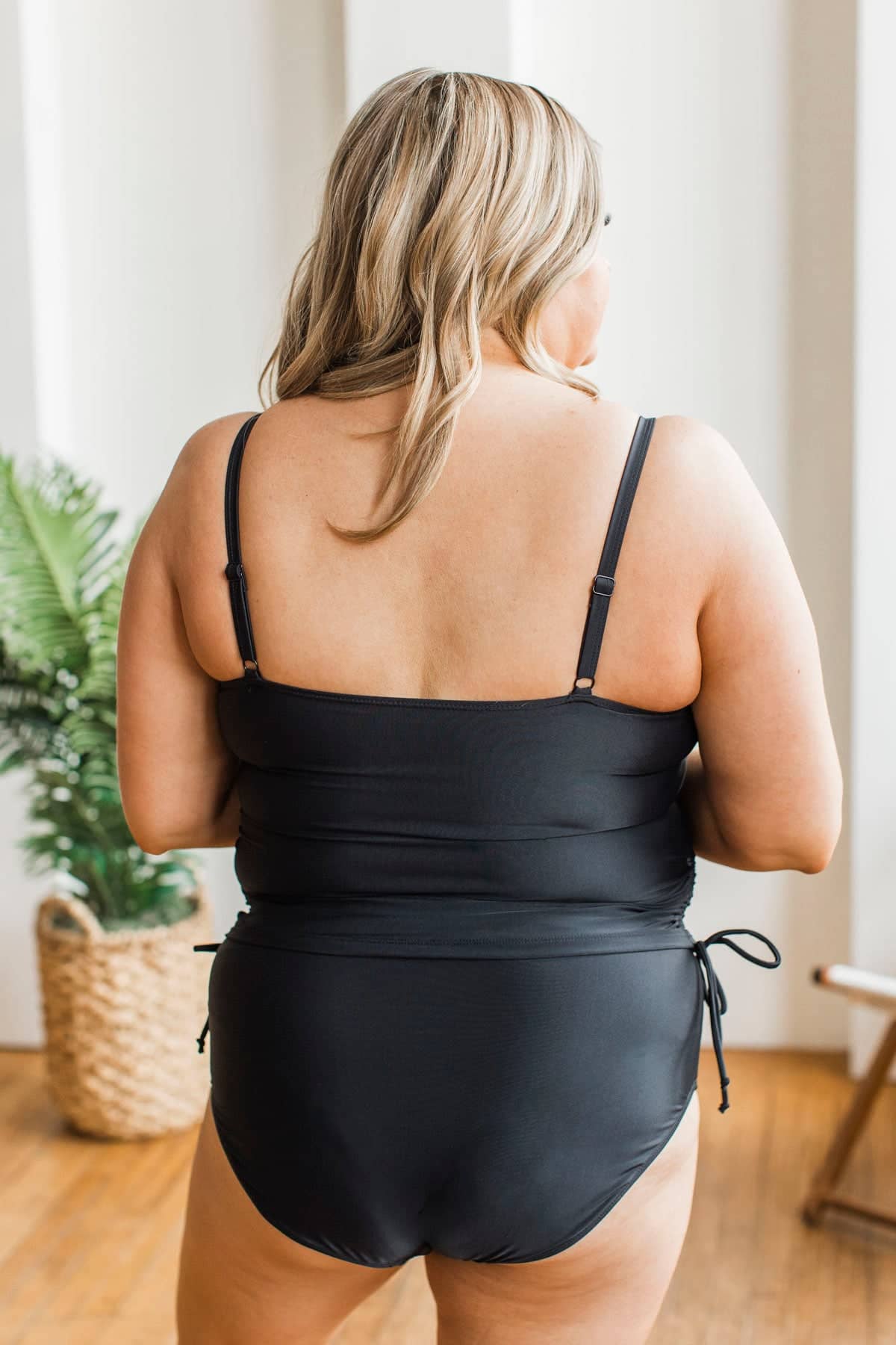 Feeling The Summer Breeze Bikini Swim Bottoms- Black - Image 6