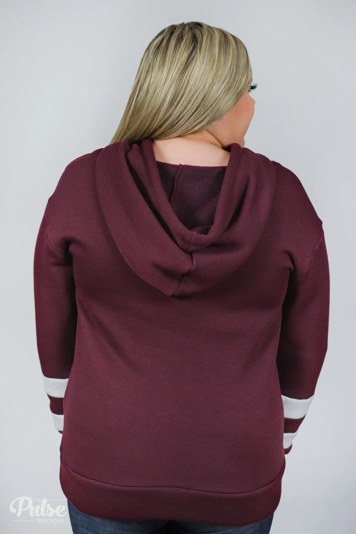 Feels Like Home Soft Hoodie- Burgundy - Image 10