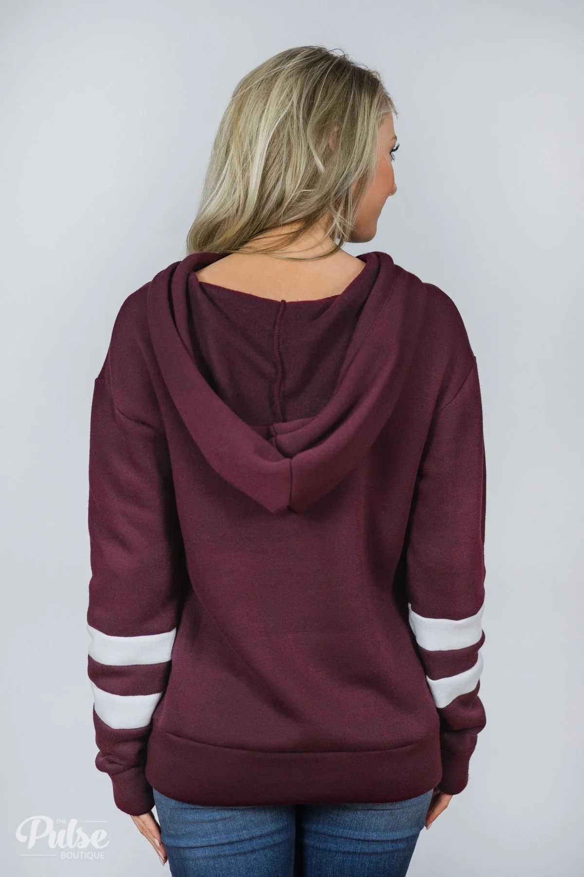 Feels Like Home Soft Hoodie- Burgundy - Image 7