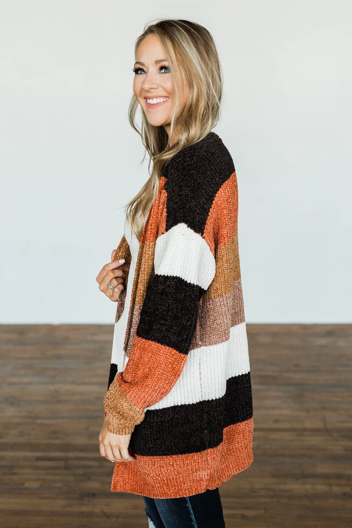 Feels Like Magic Knit Cardigan- Forest Tones - Image 12
