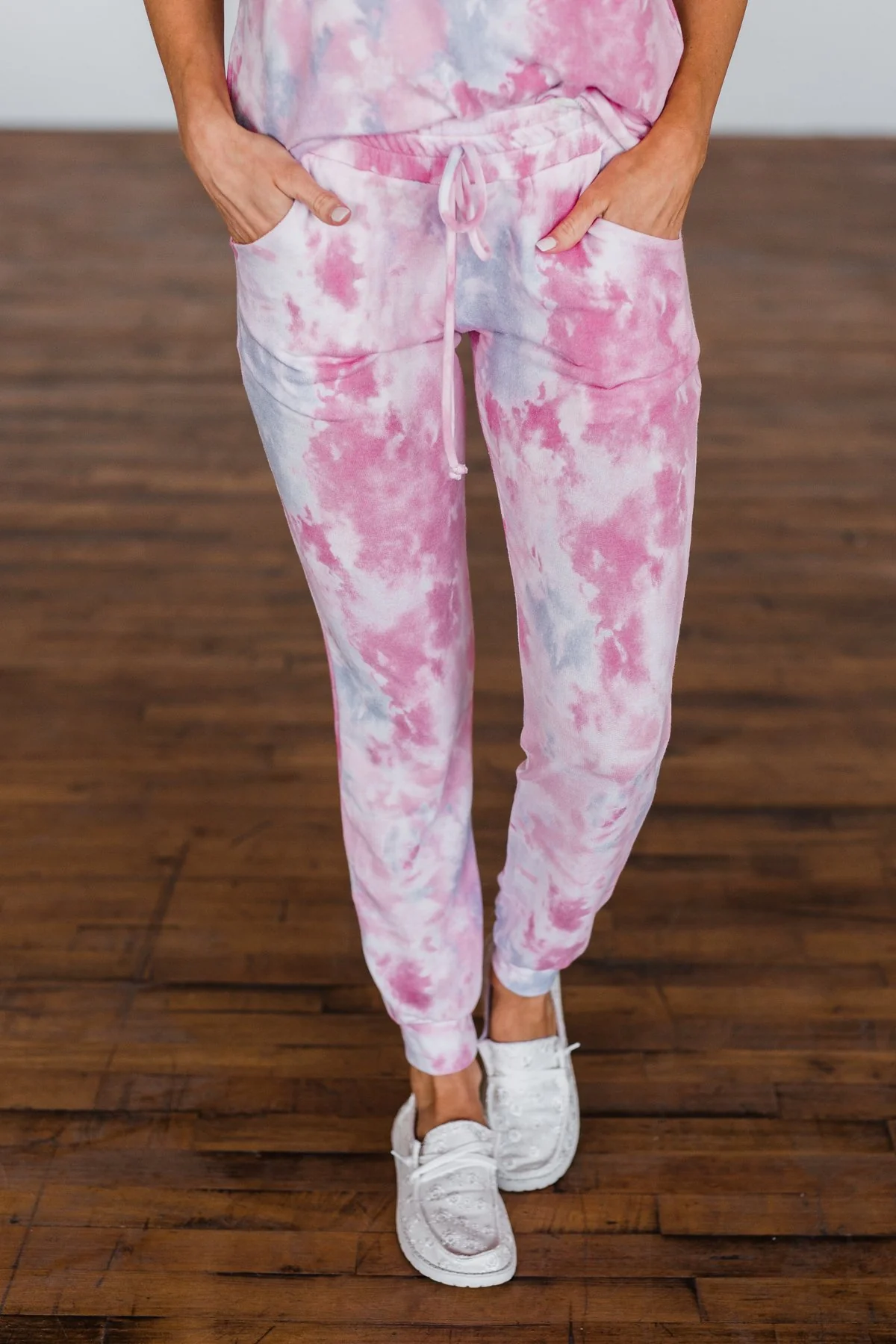 Feels Like Sunday Pink Tie Dye Lounge Pants - Image 3