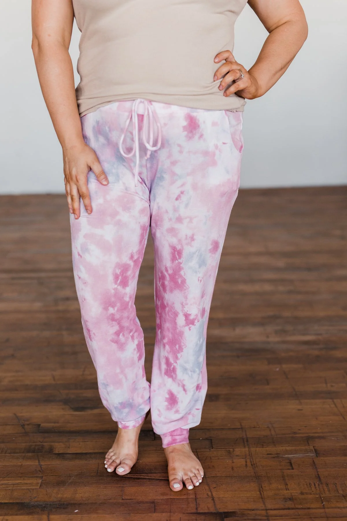 Feels Like Sunday Pink Tie Dye Lounge Pants - Image 4