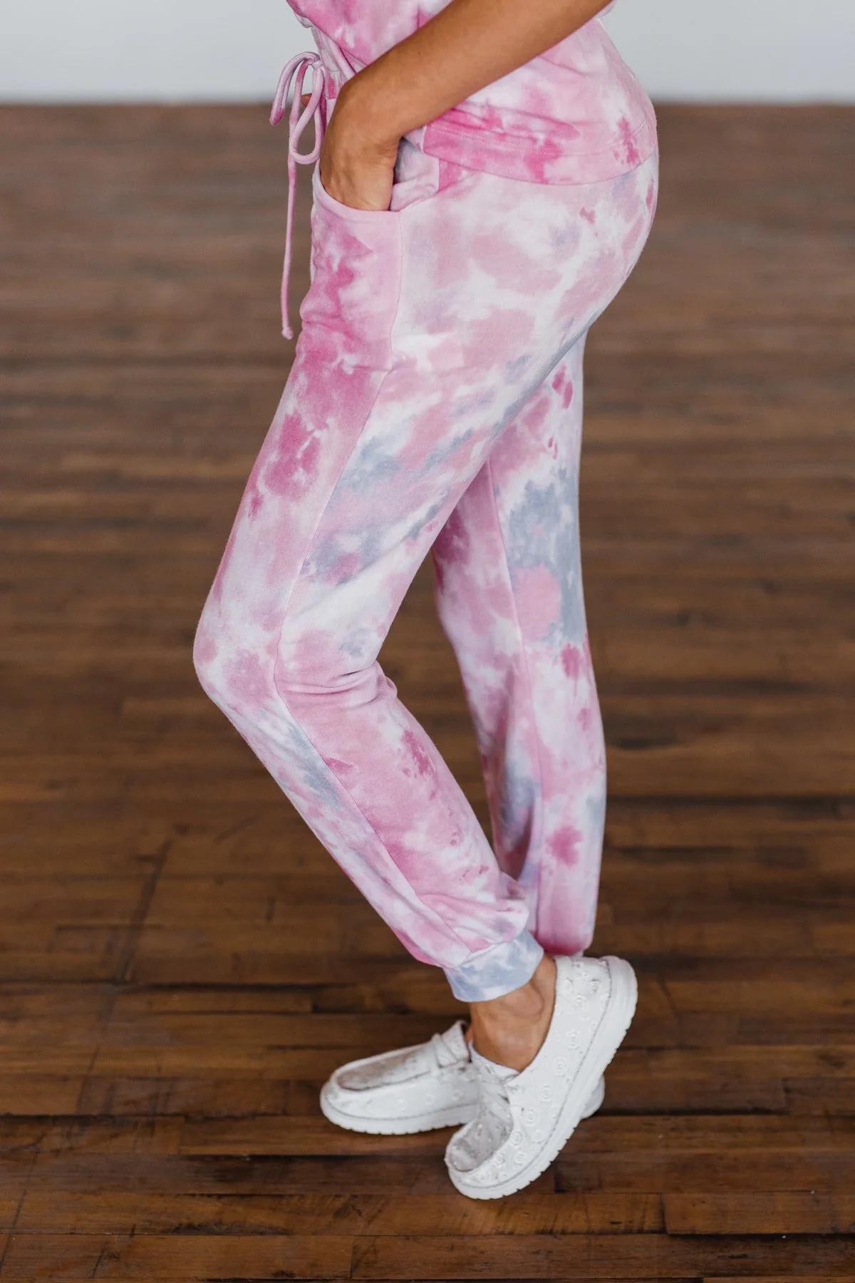 Feels Like Sunday Pink Tie Dye Lounge Pants - Image 7