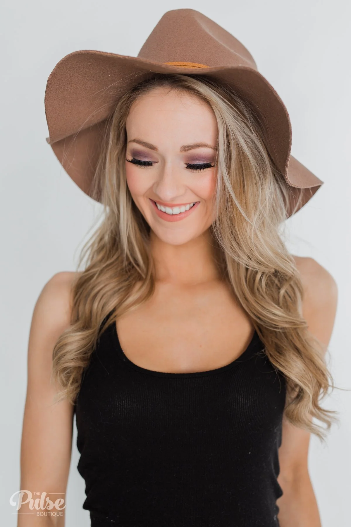 Felt Floppy Hat- Brown - Image 2