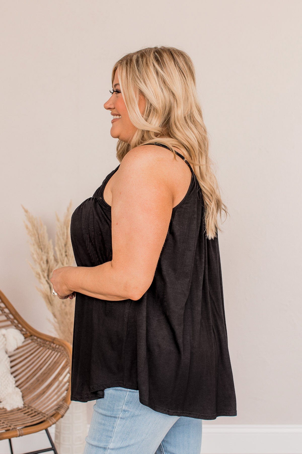 Festival Memories Crochet Tank- Black - Image 7