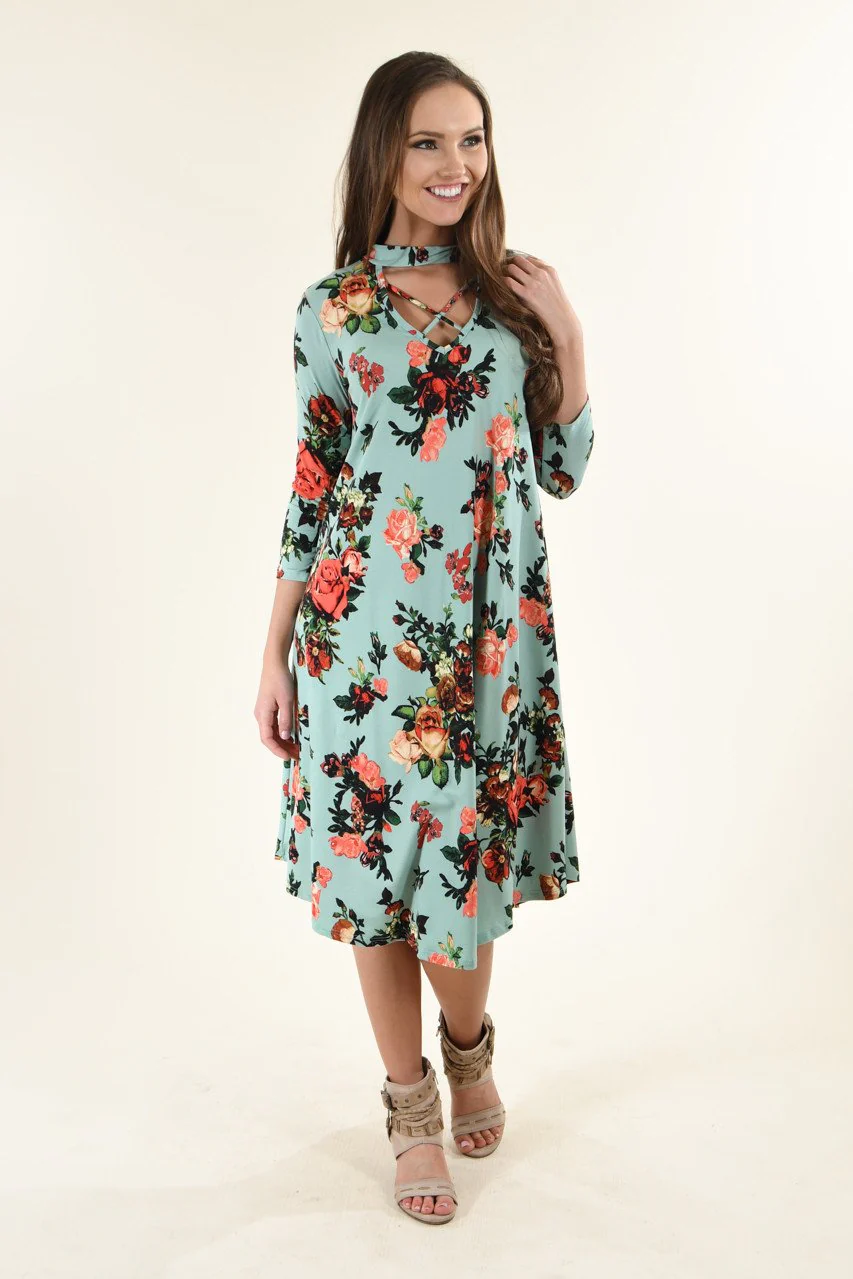 Fight For Me Dress ~ Dark Mint - Image 2