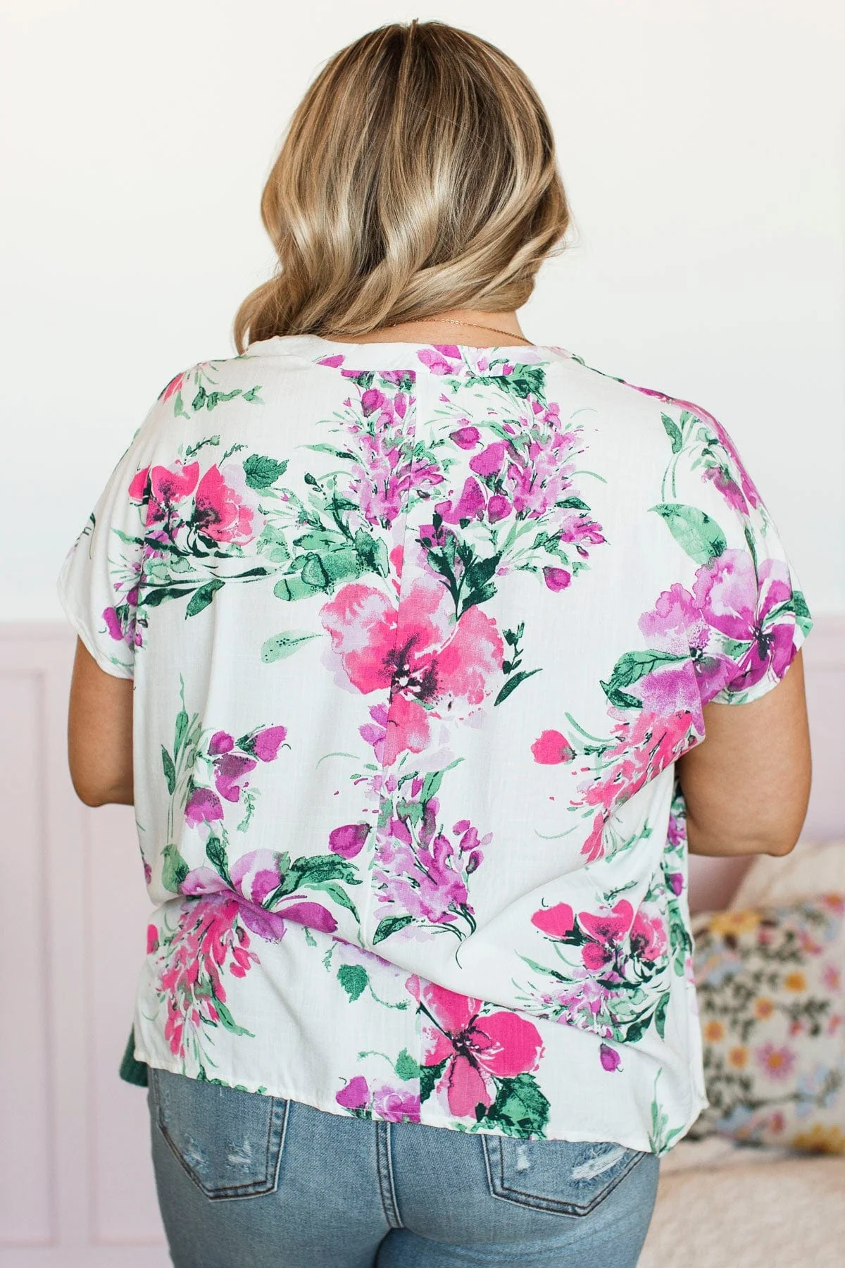 Find Me In The Flowers Top- Ivory - Image 10