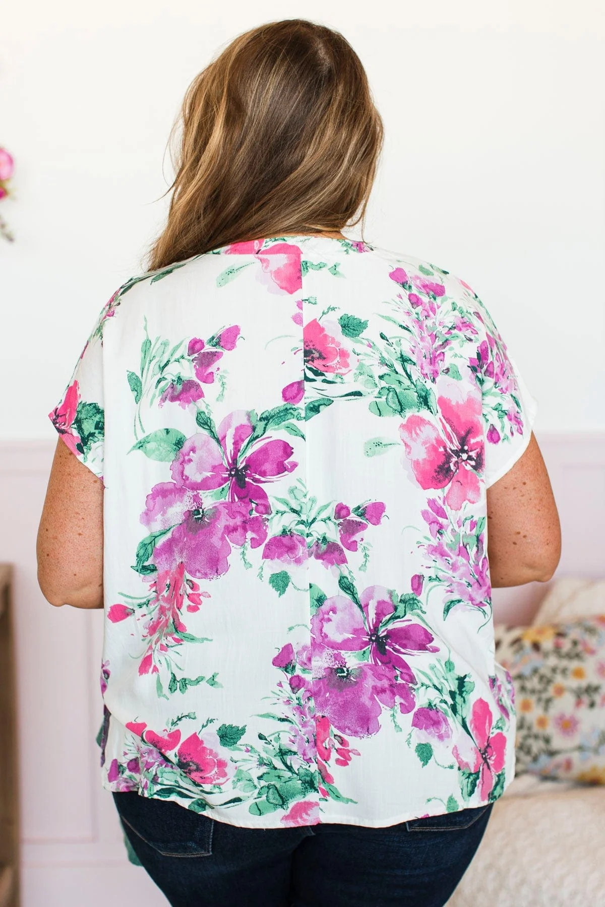Find Me In The Flowers Top- Ivory - Image 12