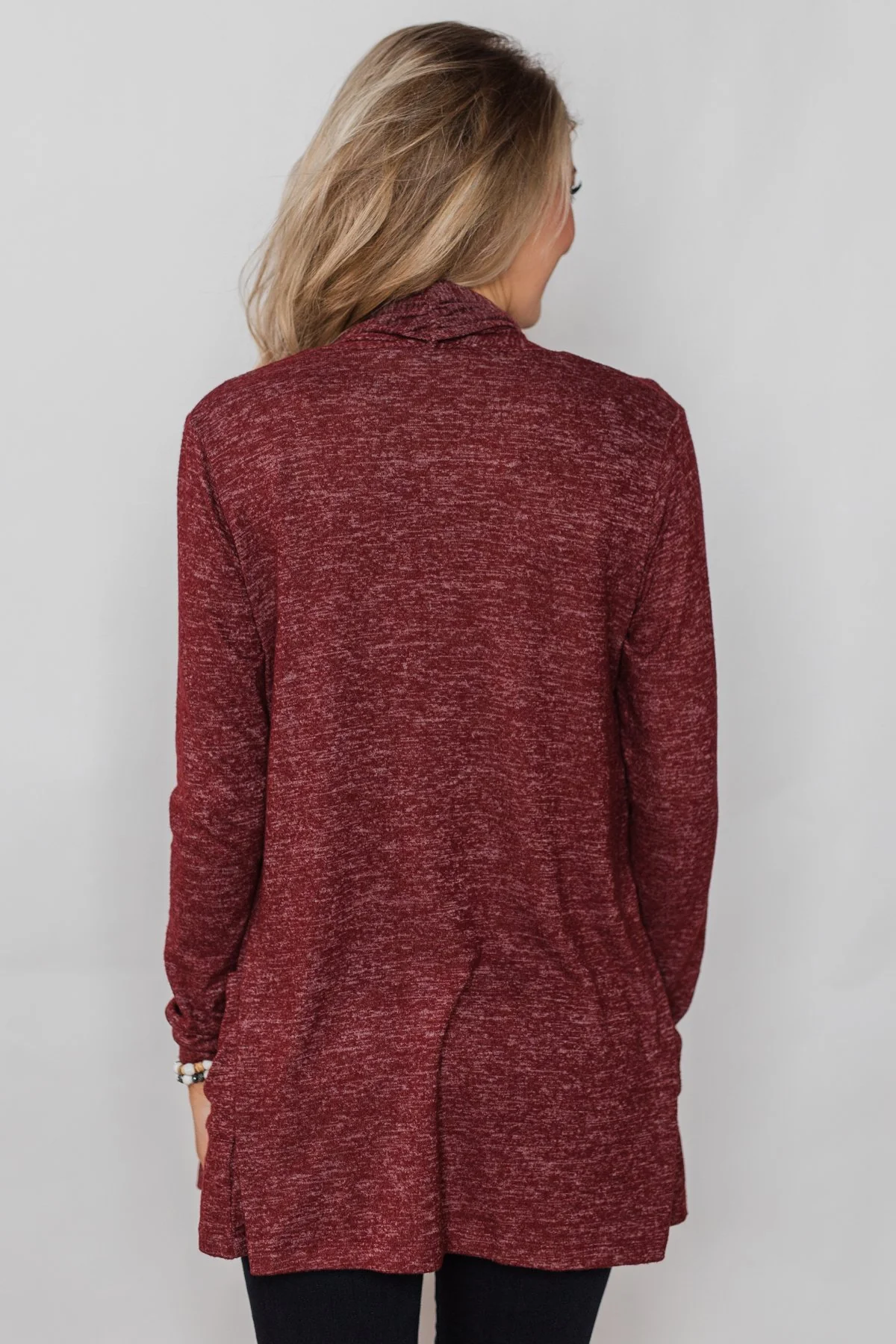 First Choice Layering Cardigan- Wine - Image 12