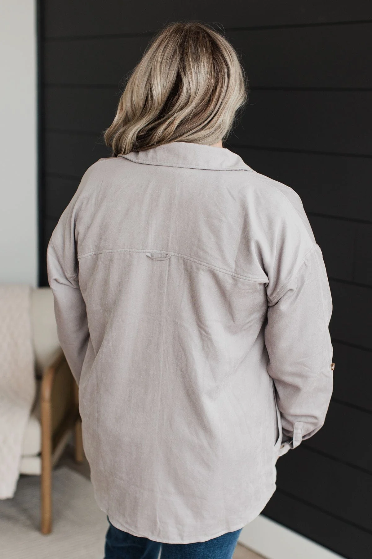 First To Arrive Lightweight Jacket- Grey - Image 6