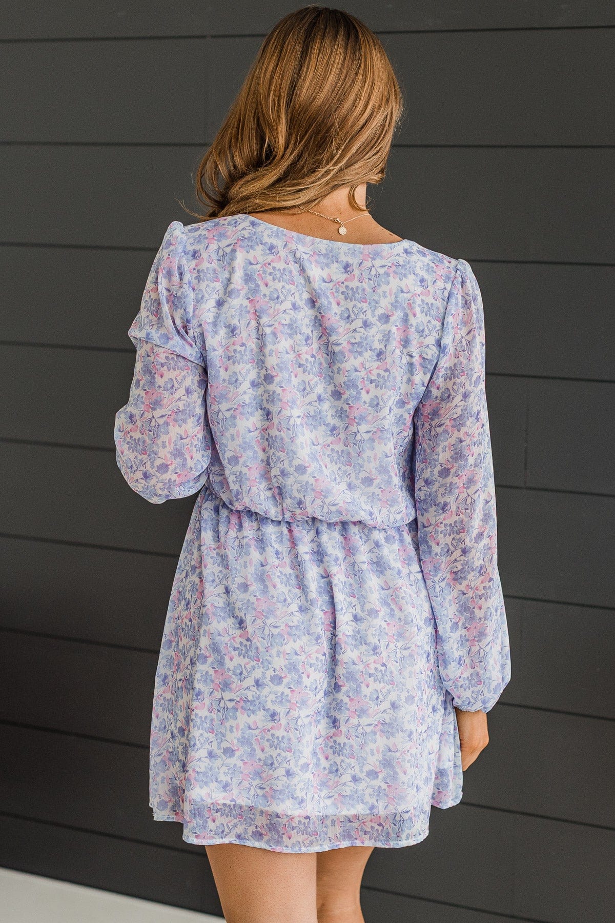 Flirting In Floral Dress- Lavender - Image 7