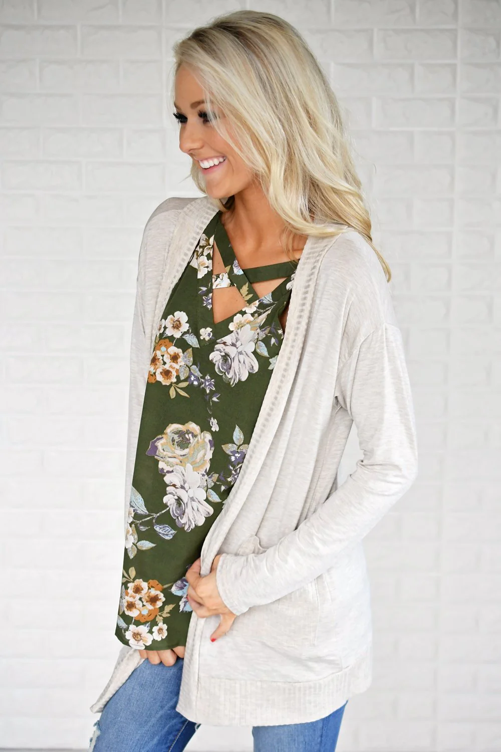 Flirting in Floral Tank Top - Image 4