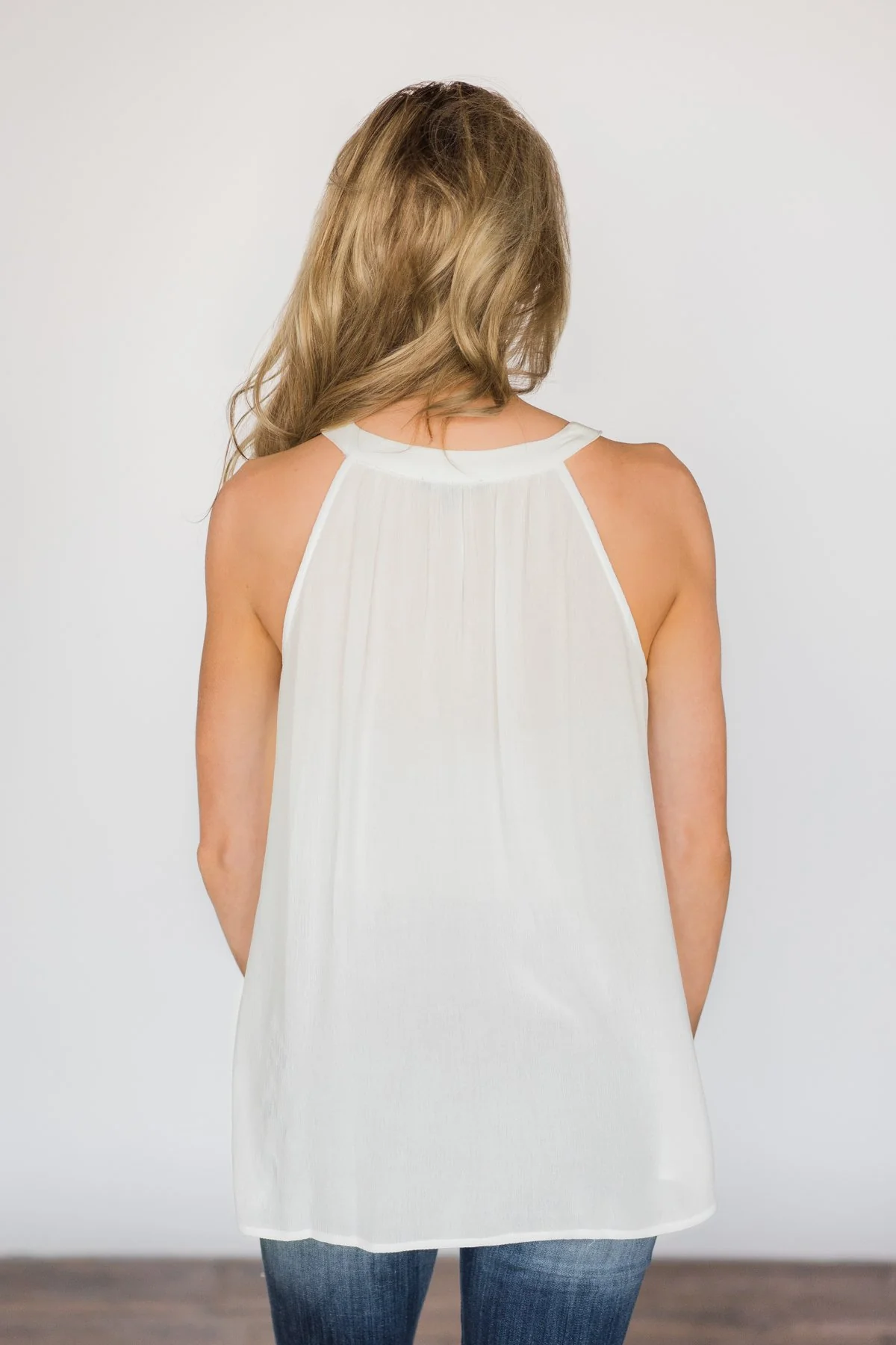 Floral My Heart Tank Top ~ Ivory - Image 5