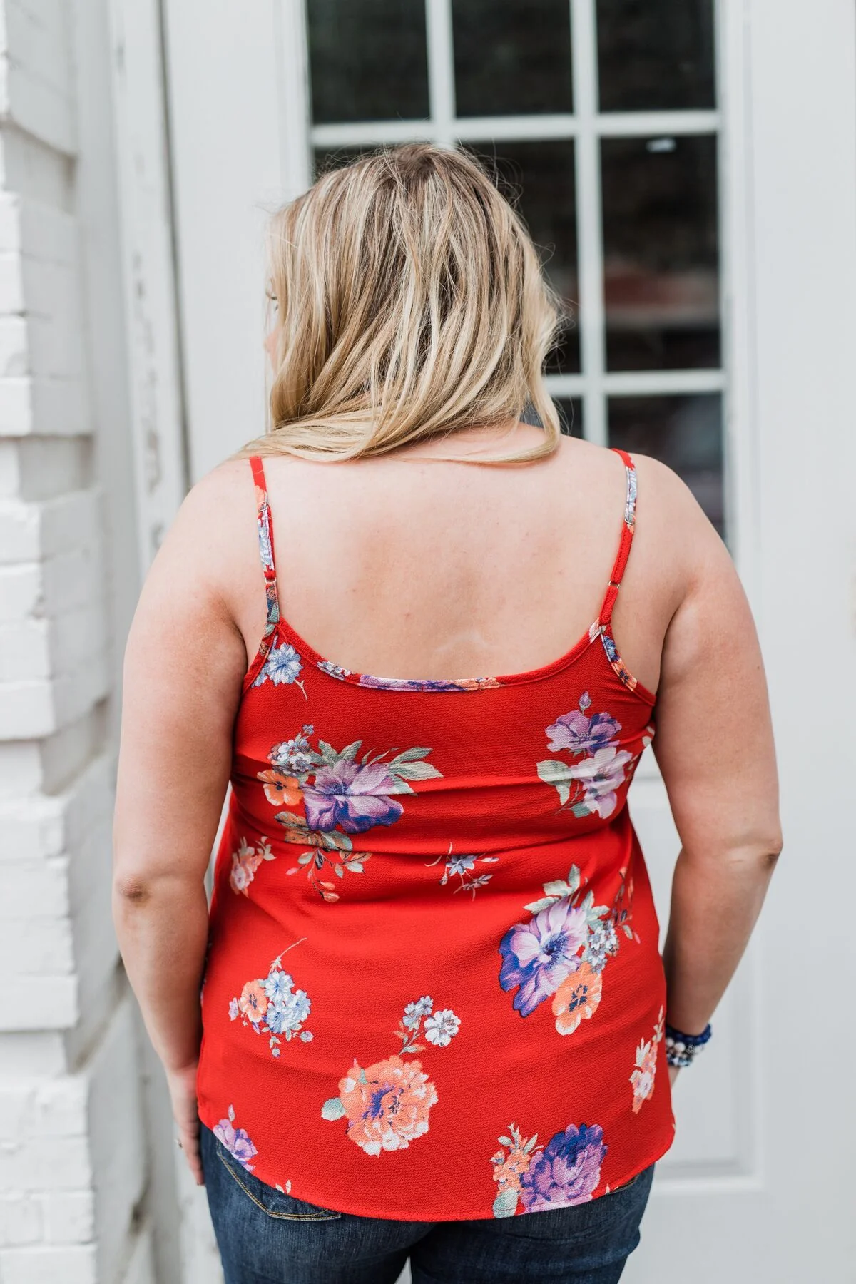 Floral Paradise Tank Top- Red - Image 18