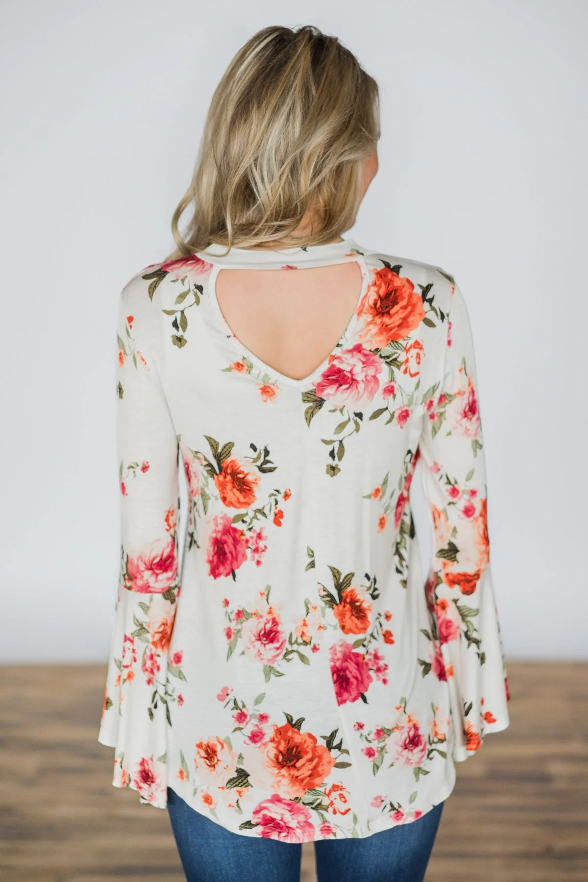 Floral with a Flair Mock Neck Top - Image 6