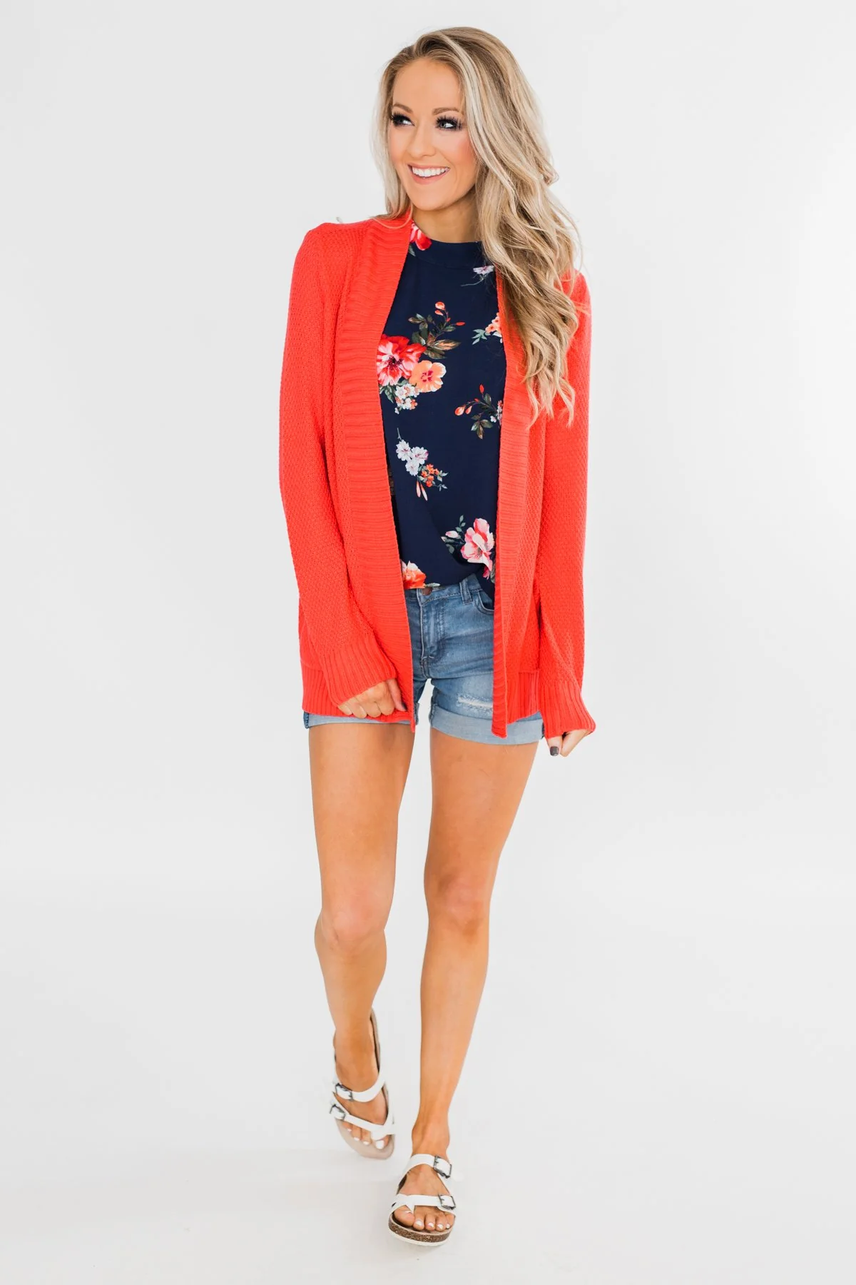 Flourish in Floral Halter Tank Top- Navy - Image 5