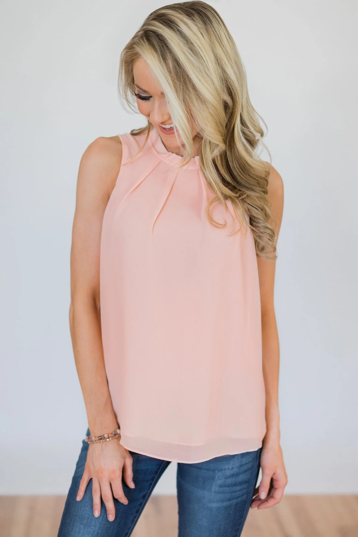 Follow Me Tank Top- Light Pink - Image 9