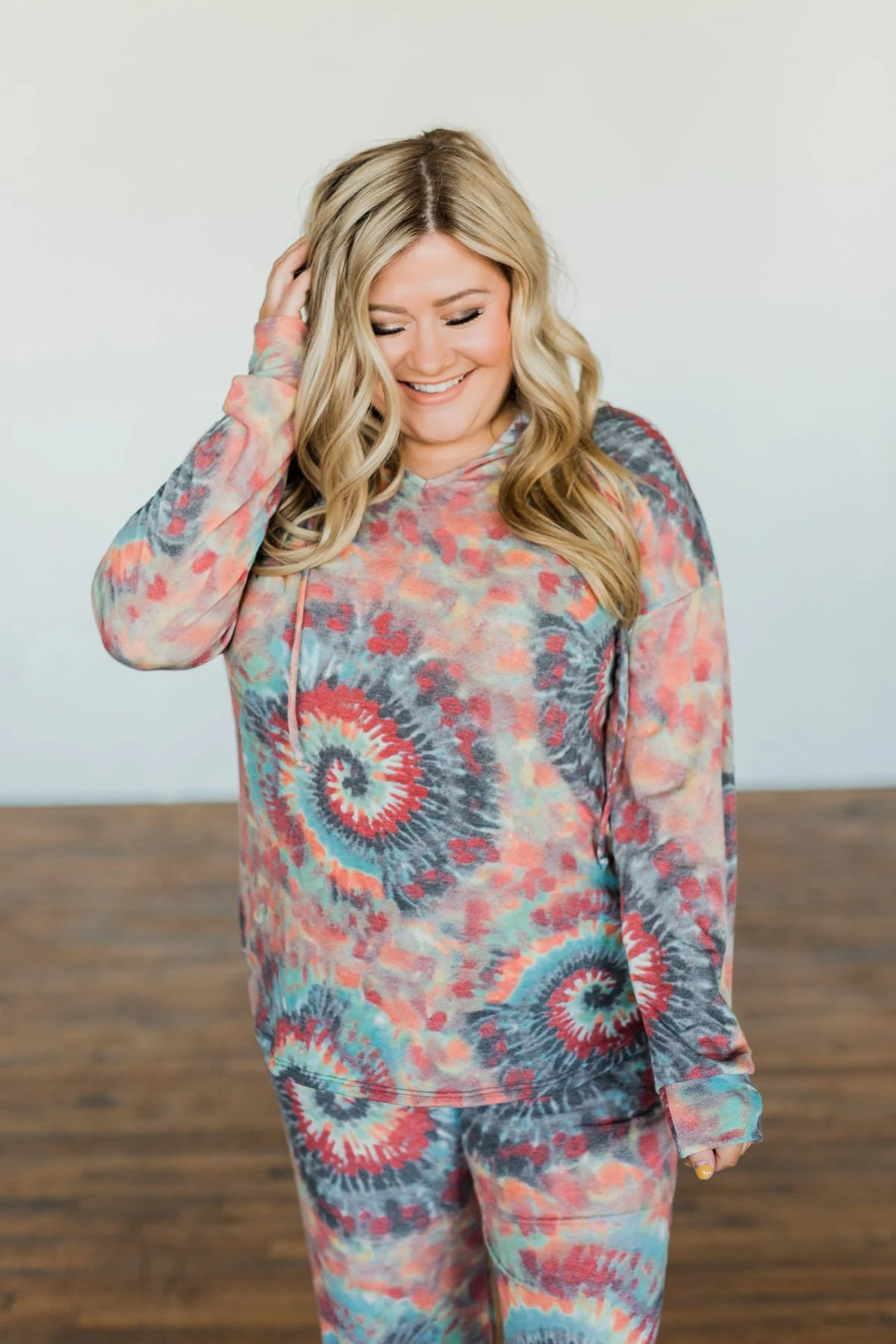 Follow The Sun Tie Dye Hoodie- Multi-Color - Image 6