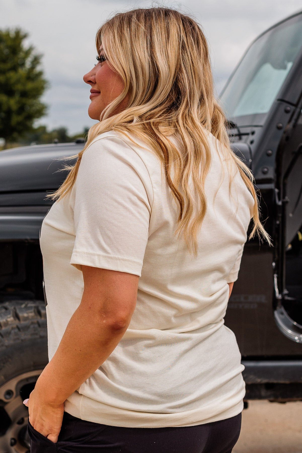 "Football Mama" Graphic Tee- Cream - Image 9