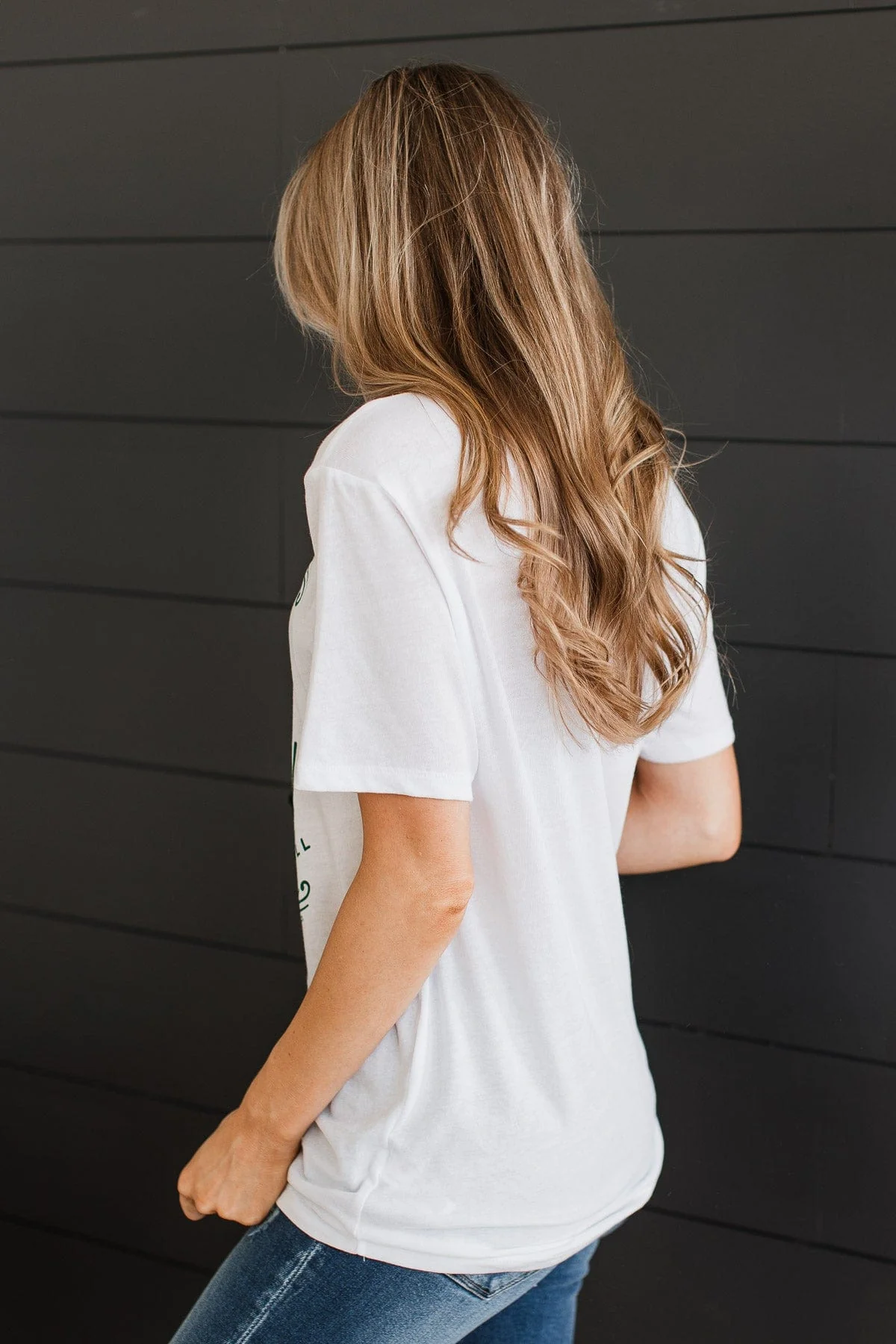 "For He Is The Reason" Graphic Tee- White - Image 4