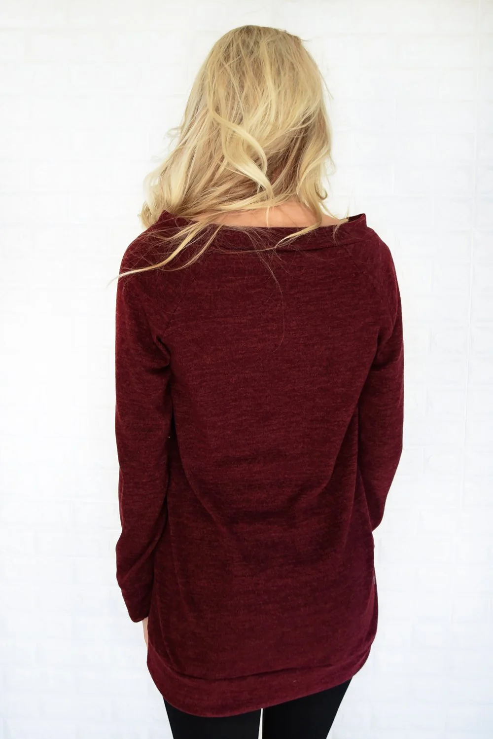 Forever Cozy Tunic Top ~ Burgundy - Image 6
