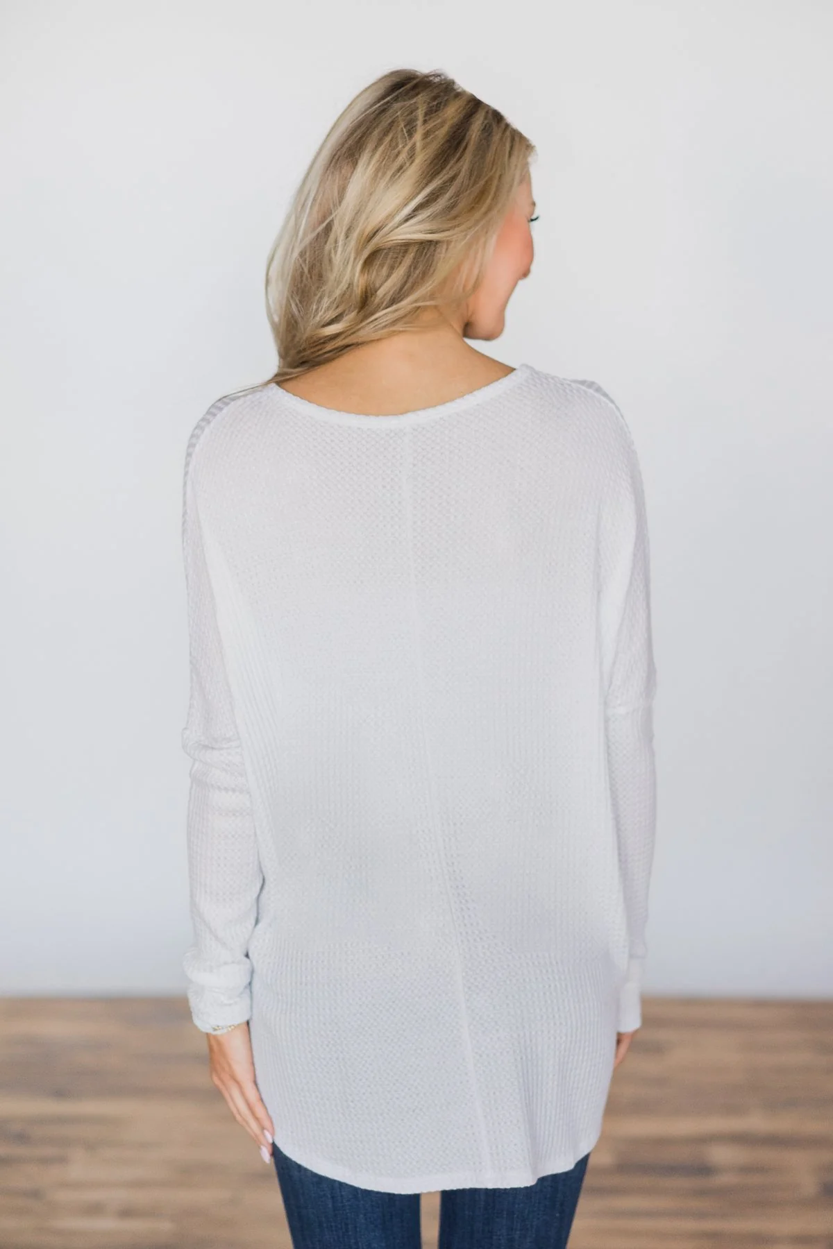 Forever Enough White Button Top - Image 7