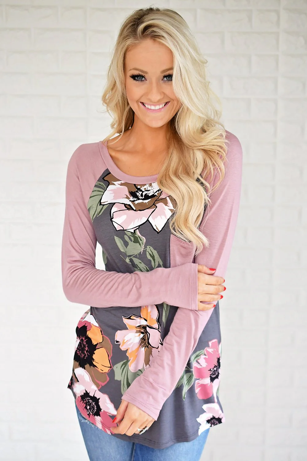 Forever in Floral Pocket Top