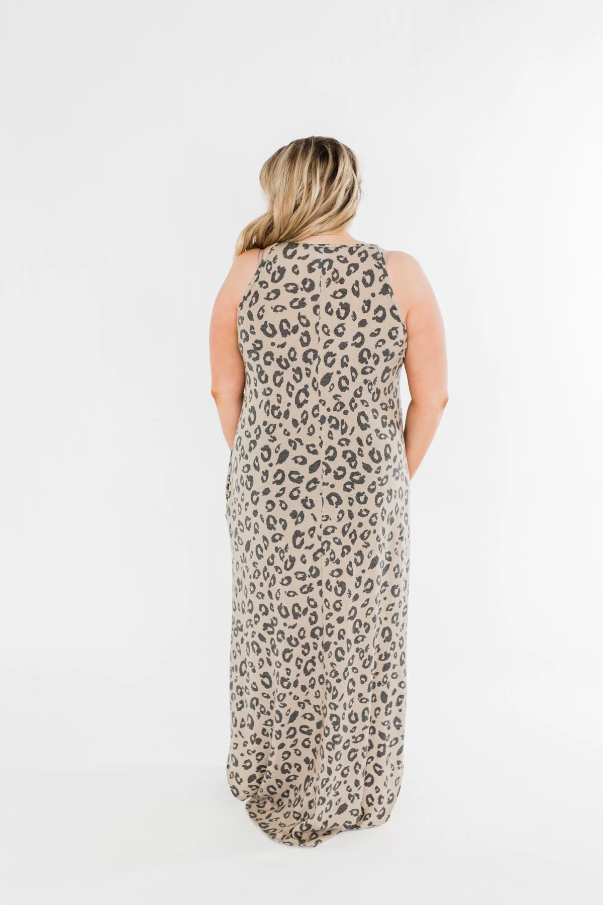 Forever Young Leopard Maxi Dress- Taupe - Image 12