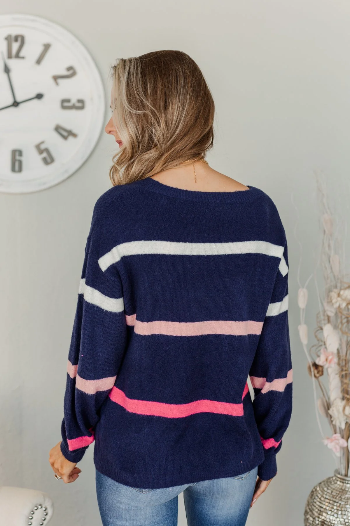 Found My Love Knit Sweater- Navy - Image 10
