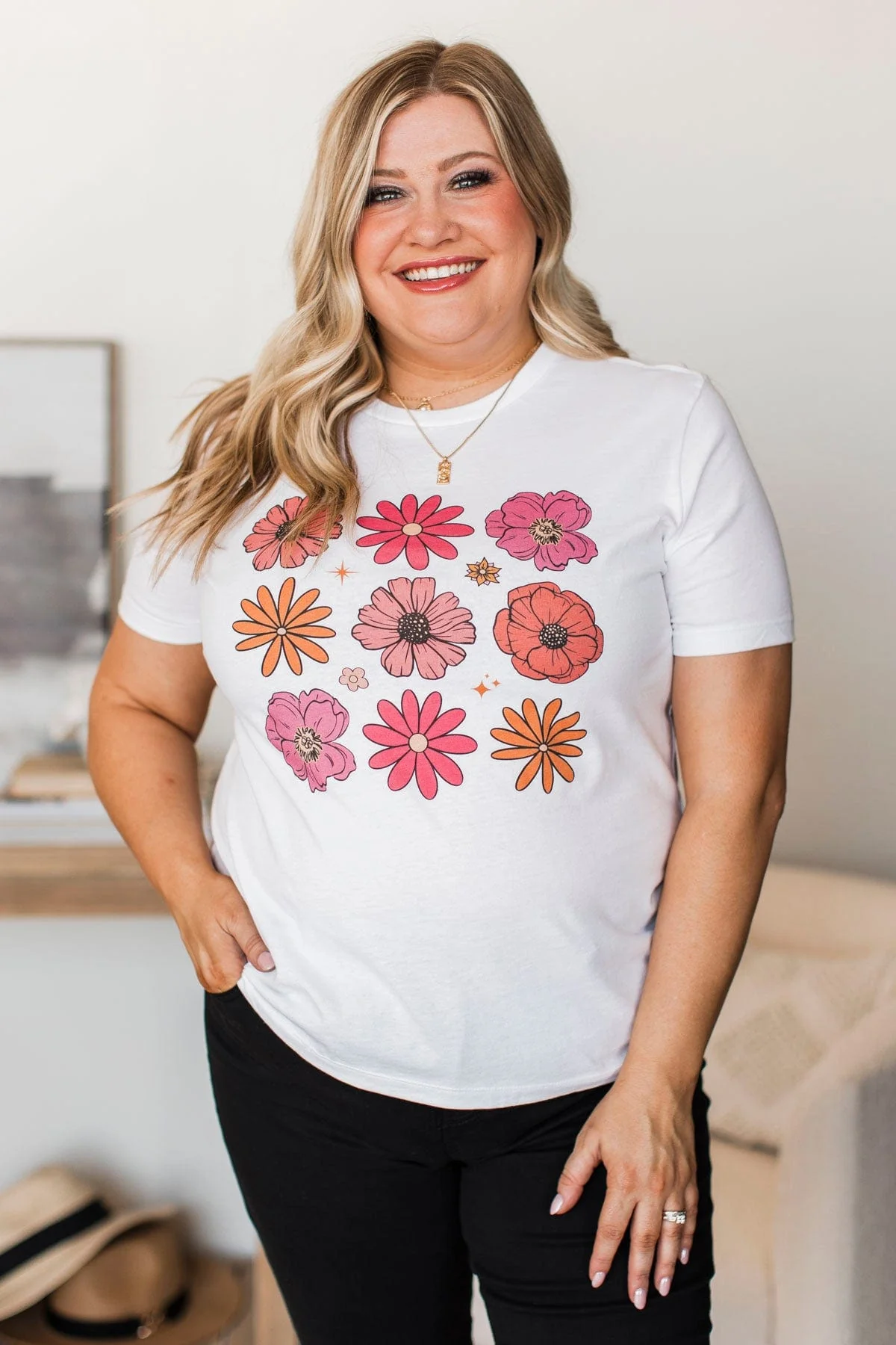 Fresh For Summer Graphic Tee- White - Image 2