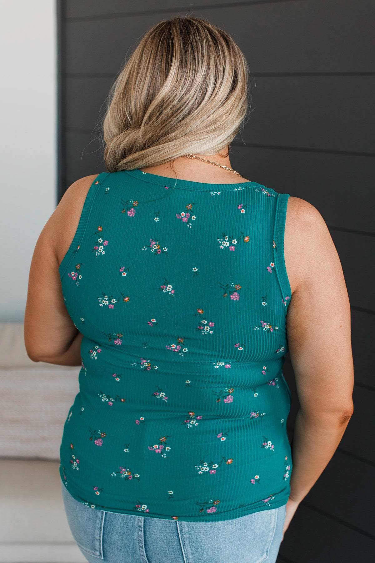 Friends For Life Floral Tank Top- Jade - Image 8