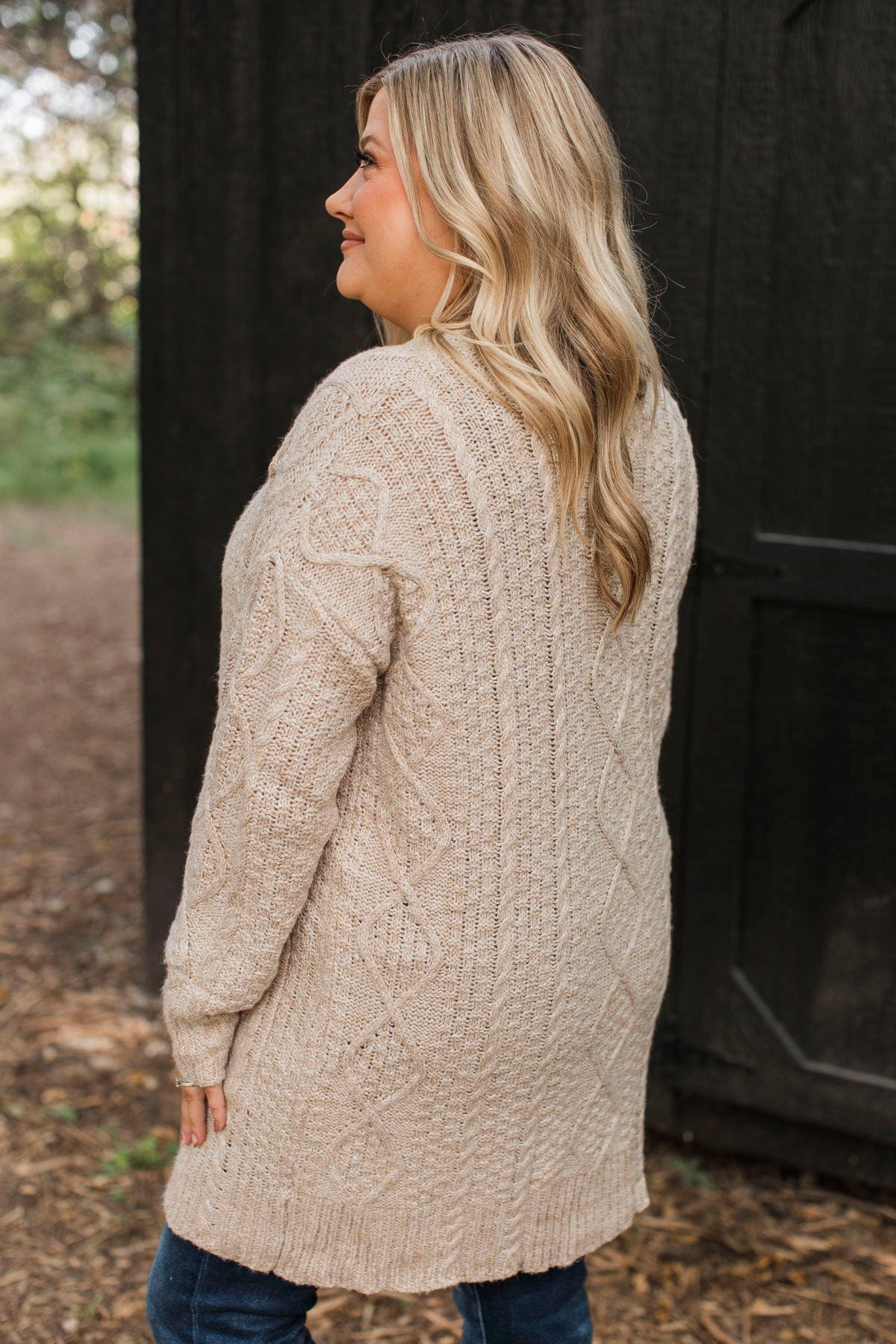 Fulfill Your Promise Knit Cardigan- Beige - Image 7