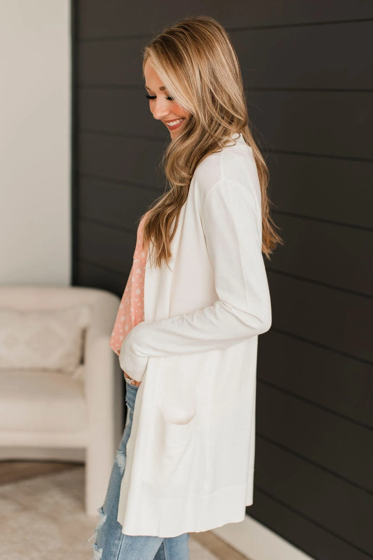Full Of Laughter Knit Cardigan- Ivory - Image 5