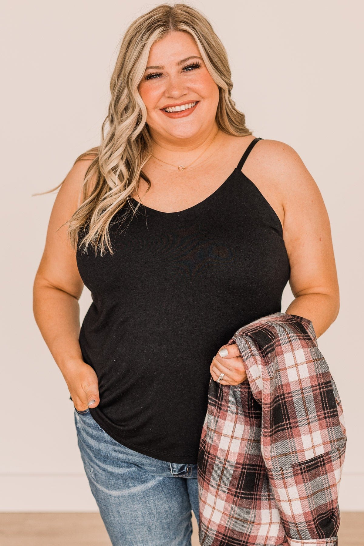 Full Of Spirit Tank Top- Black - Image 2
