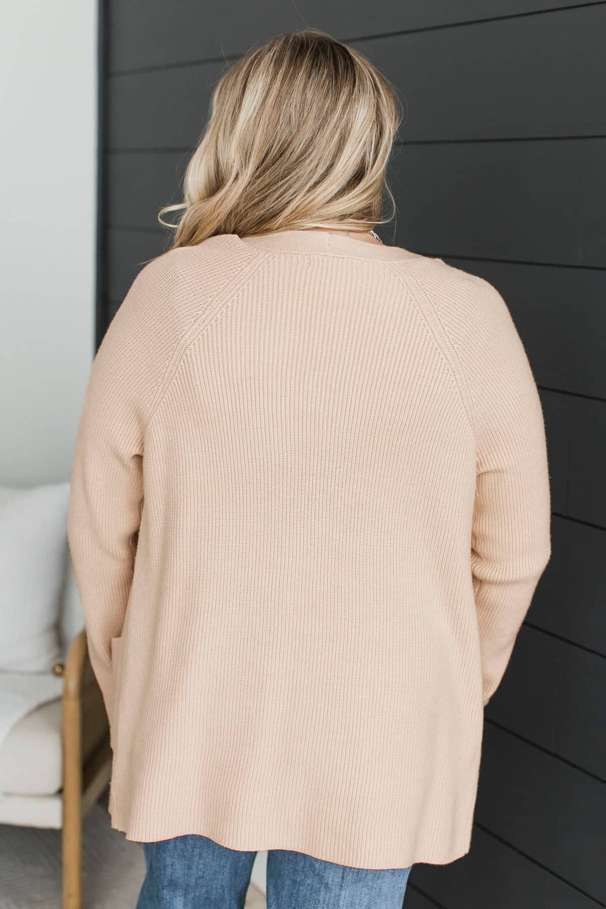 Gaze Upon Me Open Front Knit Cardigan- Oatmeal - Image 8