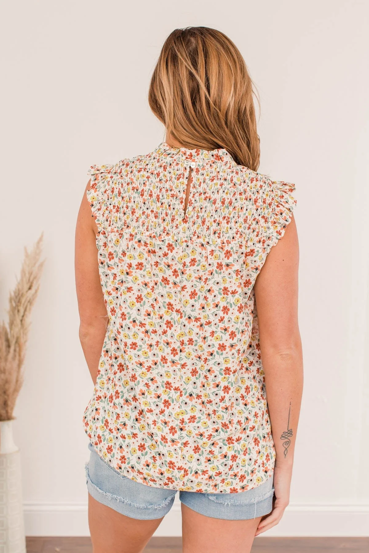 Genuine Charisma Floral Blouse- Ivory - Image 11